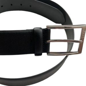 Hugo Boss 100% Cow Skin Handmade Turkey Black Belt Size 40/105 NWOT
